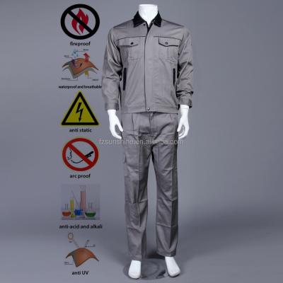 China 100 Cotton Fire Fighting Acid Resistant Suit For Men for sale