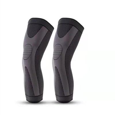 China Full Leg Elasticity Knee Compression Long Sleeve Knee Pads Breathable Running Leg Sleeve Cycling Knee Pads for sale