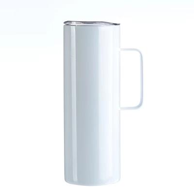 China Total 20oz 600ml 30oz 900ml Stainless Steel Sublimation Straight Tumbler Double Wall Vacuum Disposable Hot Cup Mug With Handle for sale