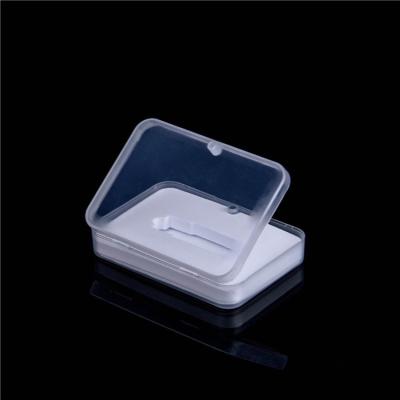 China Buckle POS Recyclable Transparent Rectangular Plastic Box With Cover Display Boxes PP Box Packaging for sale