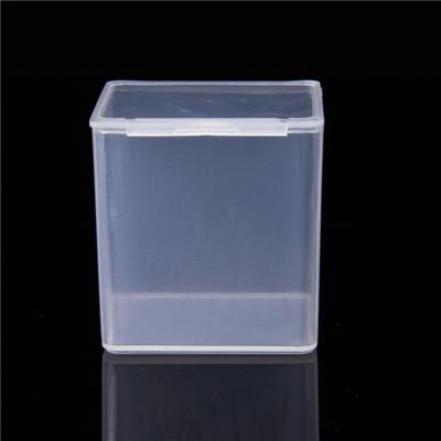 China Recyclable Square Packing Crate Plastic Storage Container Box For Cotton Swabs Bud Wholesaler for sale