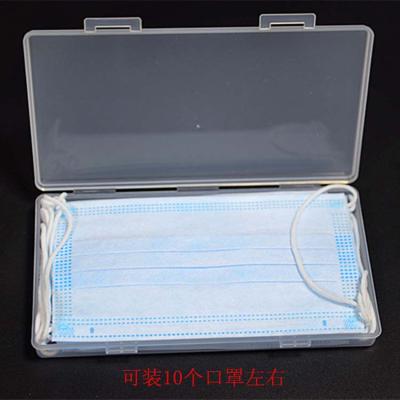 China Portable Disposable Mask-box Rectangle PP Plastic Tool Box Recyclable For Mobile Phone for sale