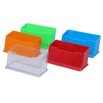 China PP/PS/ABS/PC/Acrylic plastic acrylic business card box creative business card holder advertising organ supplies business card holder with custom logo for sale