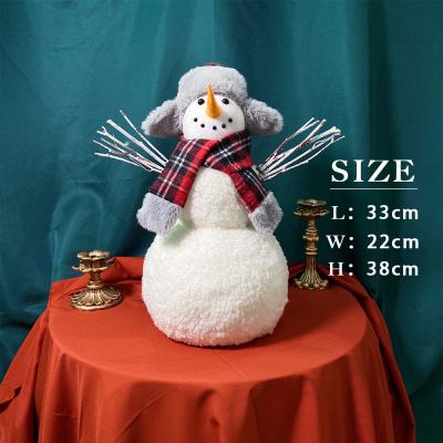 China Festival Decoration Selection 2021 New High Cost Performance Christmas Gifts Decorations White Christmas Snowman for sale