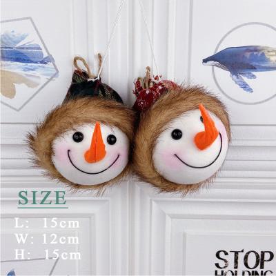 China Christmast Ornament 2021 New Year's Gift Christmas Hanging Decoration New Plush Christmas Ornament Tree Snowman Decorations for sale