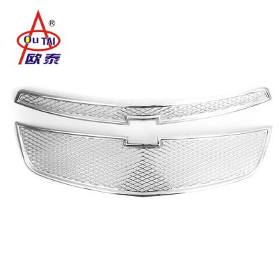 China 3M Adhesive Tape Custom Silver Chrome Mesh Radiator Grill,Car Front Bumper Racing Grille for sale