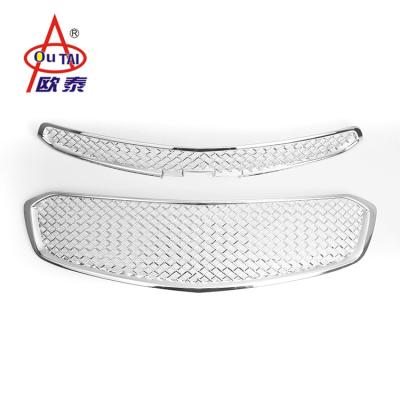 China 3M Adhesive Tape For 11-16 CRUZE High Quality Auto Accessories ABS Chrome Front Bumper Grill Trim(2 Pcs) for sale