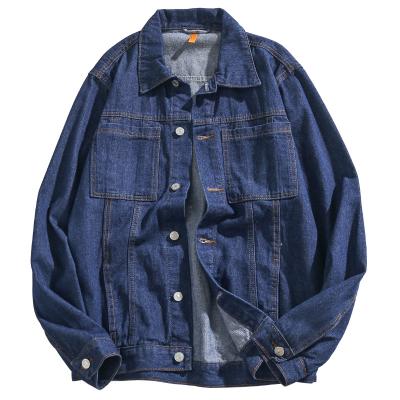 China Oversized Street Trend Lapel Spring And Autumn New Product Breathable Handsome Denim Motorcycle Jacket For Men for sale