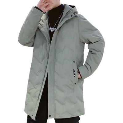 China Viable New Design Popular Men's Winter White Outdoor Stripper Duck Thick Down Quilt Jacket for sale