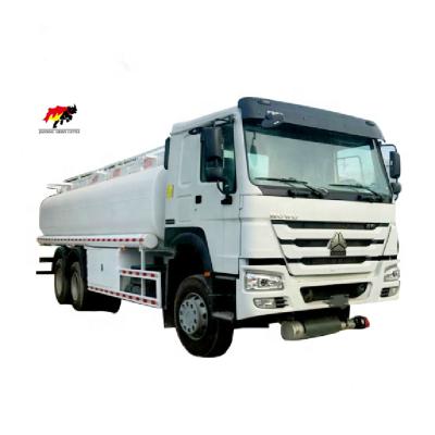 China Sinotruk HOWO 6*4 371hp 20000 liters 6000 gallon capacity diesel fuel tank vacuum truck for sale 11 - 20T for sale