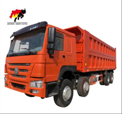 China Brand New HOWO 8*4 375 Hp Euro2 Euro3 Tipper Truck Dump Trucks Sand Lorry Cargo Dumper Tipper Quarry Dump Truck For Sale > 8L for sale