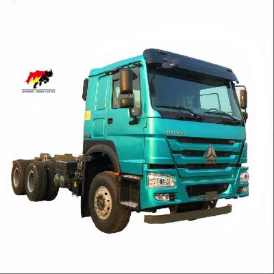 China Refurbished Used Factory Supply Sinotruk Tractor Truck Howo 6*4 Tractor Head 371hp Euro 2 Truck Trailer Head For Sale 6985*2496*3450(mm) for sale