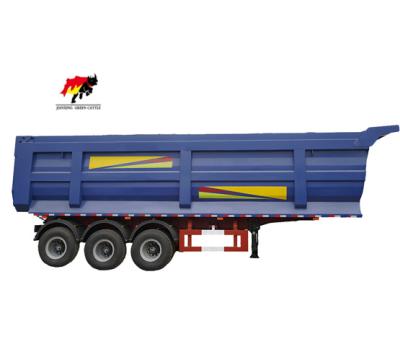 China Chinese Brand Truck Trailer Dump Trailer 3 Axles 40 Cubic Meter Hydraulic Rear Tipper Semi Truck Tipping Trailer for sale