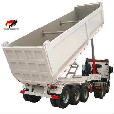 China Good Quality 25cbm 32cbm Heavy Duty U End Tipper Dumper Semi Truck Rear Trailer From Truck Trailer China for sale