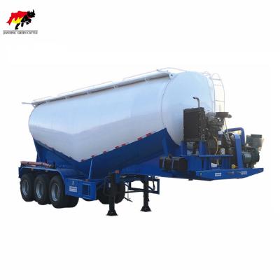 China 3 axle bulk cement transport truck bulker cement carrier semi trailer for sale 9800x2500x3950mm for sale