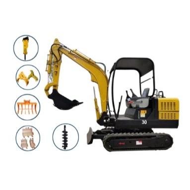 China Dig China Cheap Mini Excavator 3 Ton 2 Ton Small Wheel Digger Excavator 4 Ton Crawler Excavator Price for sale