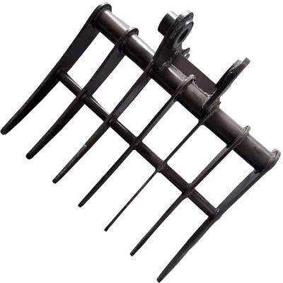 China Factory Easy Operation Cheap Mini Excavator Accessories Rake For Sale for sale