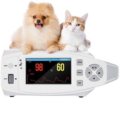 China Yonker Acrylic VM5 4.3 Inch Handheld Defibrillator Monitor St Segment Analysis Vet Veterinary ECG Monitor for sale