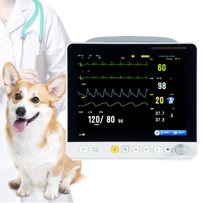 China BMV's exclusive patented blood pressure measurement technology. 12.1 Inch Multiparameter Veterinary Vital Signs Monitor 6 Parameters BMV Technology Monitoring For Pets Hospital for sale