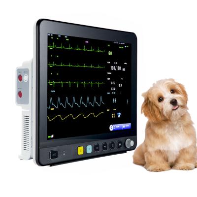 China Yonker Medical 6 Parameters Monitor Bult-in High Capacity Battery Multiparameter Vital Sign Monitor for Pet Health Online Tech Support for sale