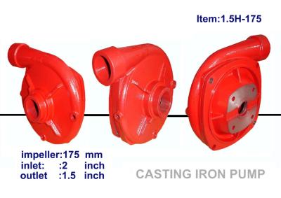 China 1.5x1.5 inch diameter 171mm impeller cast iron high pressure centrifugal water pump  ISO and CE certificated for sale