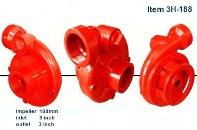 China 3x3 inch diameter 188mm impeller cast iron centrifugal water pump  ISO and CE certificated made in China for sale