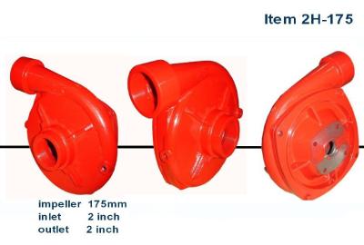 China 2x2 ISO centrífugo da bomba de água do ferro fundido de alta pressão do impulsor da polegada de diâmetro 175mm e CE habilitados à venda