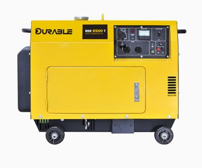 China Qualidade superior monofásica diesel portátil pequena de fase 6500T do gerador 5kva em China à venda