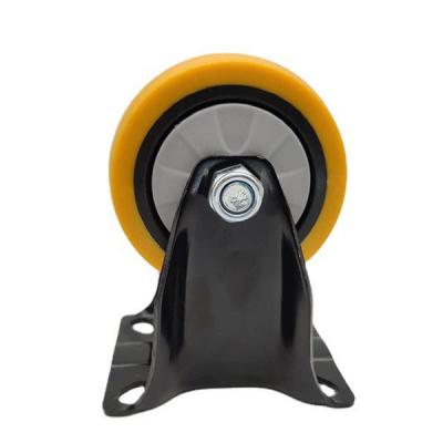 China Rigid TPE Medium Duty Caster Wheels With PP Core Trolley Wear Resistant for sale