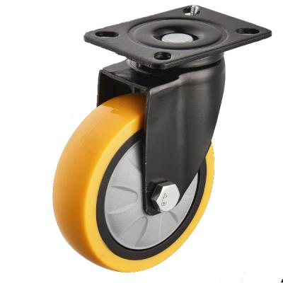 China Swivel Plate TPE Medium Duty Caster Wheels With PP Core 3 Inch for sale