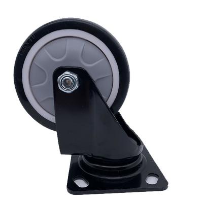 China Swivel TPR Rubber Medium Duty Caster Wheels Industrial 75MM for sale