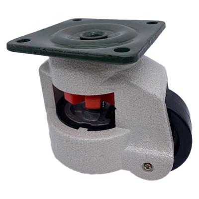 China GD-80F Swivel Plate Leveling Casters Wheels Nylon Fuma Wheels for sale