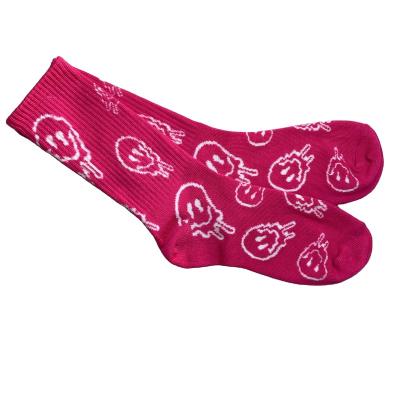 China Skull Shape Hot Color Personality Fashion Daily Life Sale Medium Tube Socks for sale