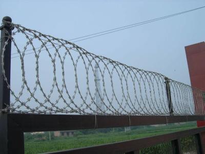 China Flat Wrap Coil Customized Razor Wire BTO-18 Hot Dipped Galvanized for sale