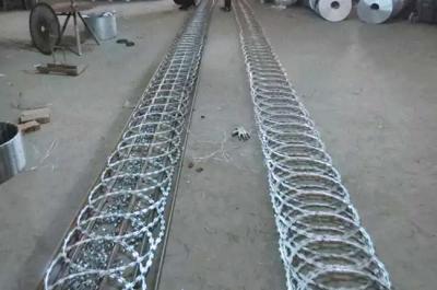 China Razor Wire Flat Wrap Stainless Steel 500mm Diameter Coil South Africa for sale