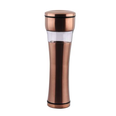 China New Design Best Viable Price Manual Spice Salt Disposable Pepper Grinder, Wholesale Pink Gold Stainless Steel Spice Salt Pepper Grinder for sale