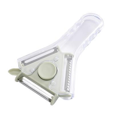 China New cheap stocked kitchen instruments fruit and vegetable stainless steel manual peeling peeler melon household flat peeler for sale