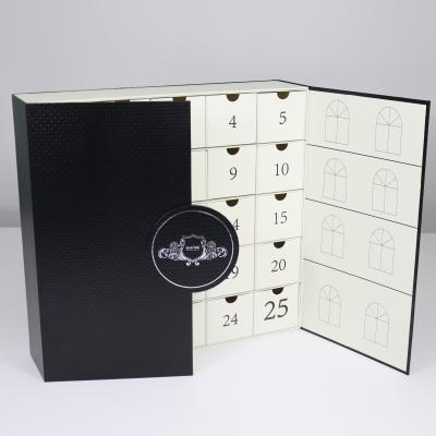 China Advent Calendar Cardboard Box Handmade Luxury Custom Printing 25 Days Christmas Advent Calendar Box for sale