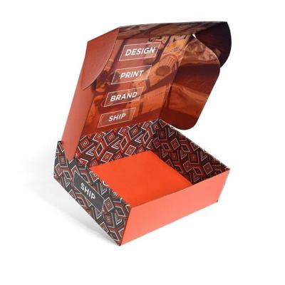 China Recyclable Custom Corrugated Packaging Mailing Box Mailbox For Apparel And Cosmetic Packaging for sale