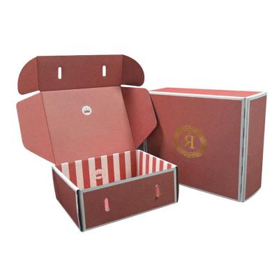 China High Quality Recycled Corrugated Mailing Box Folding Empty Shoe Boxes Excellent Materials With Custom Copy for sale