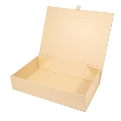 China Recycled Materials Cardboard Flat Pack Folding Box Handmade Packaging For Magnetic Paper Foldable Gift Box for sale