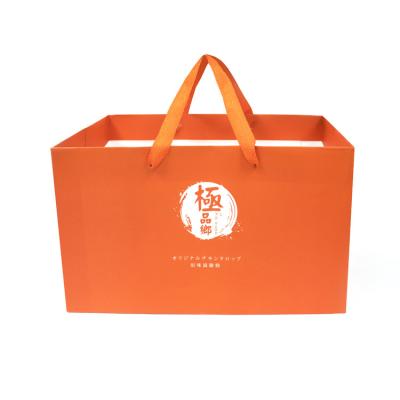 China Customized High Quality Handmade Recyclable Environmental Friendly Shopping Paper Bag Shop Tote Bags for sale