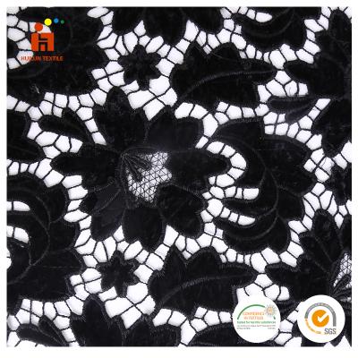 China Blackout Latest Hot 3D Flowers Net Lace Sequin Embroidery Velvet Fabric For African Market for sale