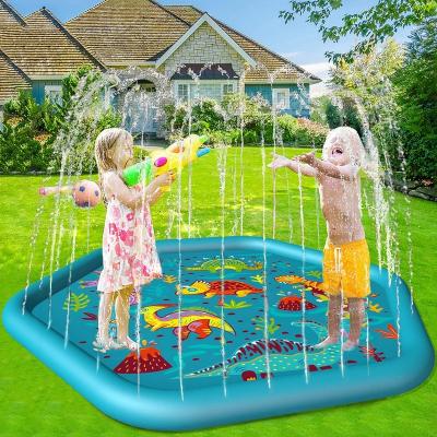 China Indoor and Outdoor Factory supplier Inflatable Sprinkler Pad Splash Play Mat for kids for sale