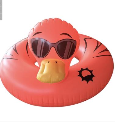 China Women New design Inflatable Duck swimming rings beach floating ring for swimming for sale