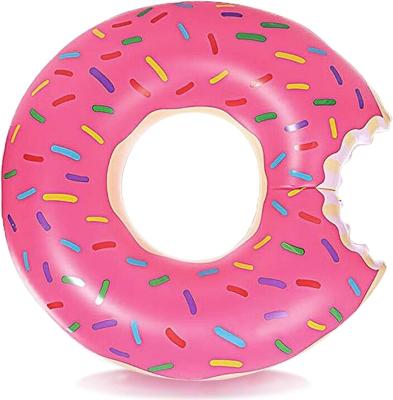 China Women In stock Inflatable Donut Swimming Rings PVC Pool Floating Ring for summer fun toys for sale