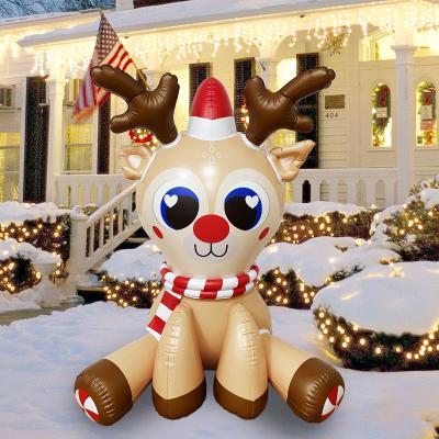 China Indoor and Outdoor Hot selling lighting Inflatable Deer Christmas Decorations Yard christmas ornaments for outdoor for sale