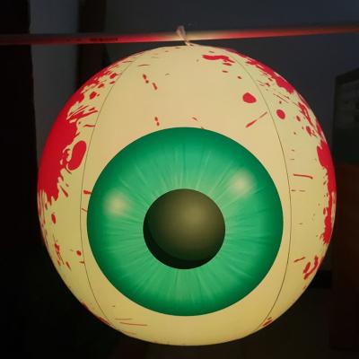 China Indoor and Outdoor Halloween Holiday Yard Decorations Inflatable LED Light Eyeball for indoor and outdoor for sale