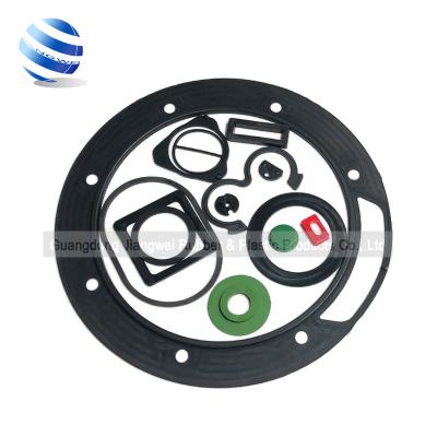 China Refer to detail page material properties waterproof round nbr epdm fluorine silicone pipe flange gasket spacer gaskets rubber flat gasket for flange pipe for sale