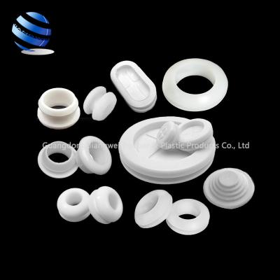 China Eco-friendly white flame retardant flame retardant dustproof/flame retardant/anti-aging/anti-deformation rubber silicone grommet for sale